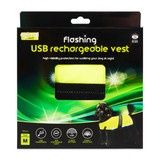Animal Instincts Flashing USB Reflective Vest Medium