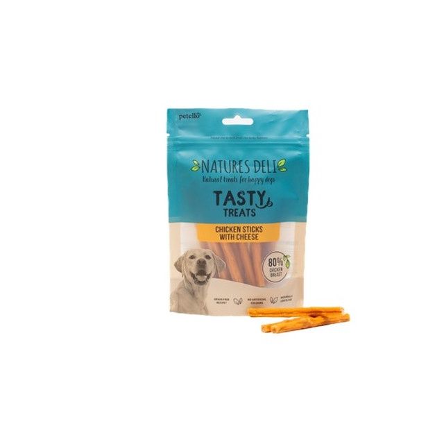Natures Deli Chicken Sticks with Cheese 100g