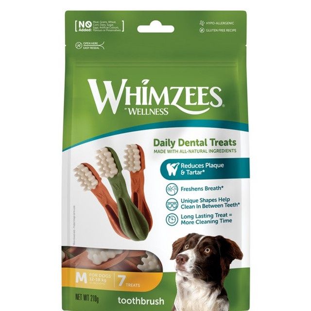 Whimzees Toothbrush Week Pack Medium 7PK