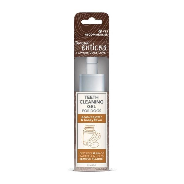 TropiClean Enticers Teeth Cleaning Peanut Butter and Honey 59ml
