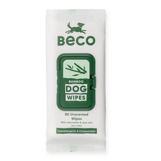 Beco Bamboo dog wipes unscented