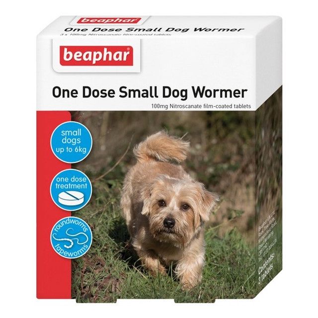 Beaphar One Dose Dog Wormer Small Dogs &amp; Puppies