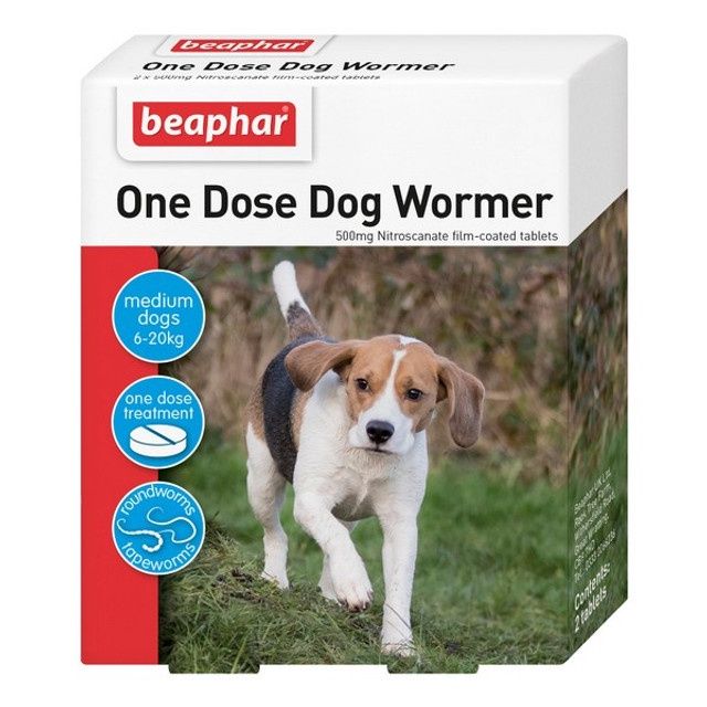 Beaphar One Dose Dog Wormer Medium Dogs