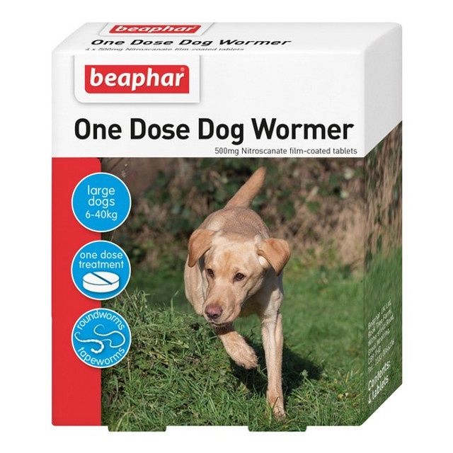 Beaphar One Dose Dog Wormer Large Dogs