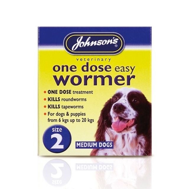 Johnson One Dose Wormer For Dogs 8-20kg