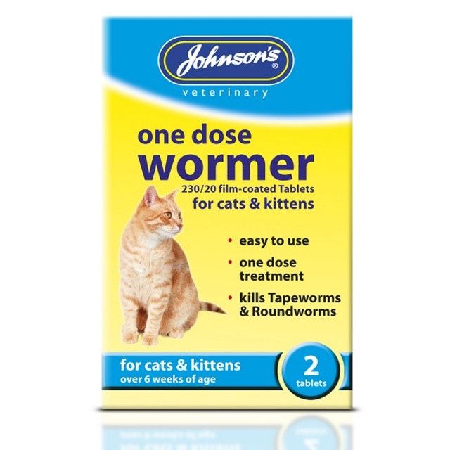 Johnsons One Dose Wormer Cats &amp; Kittens