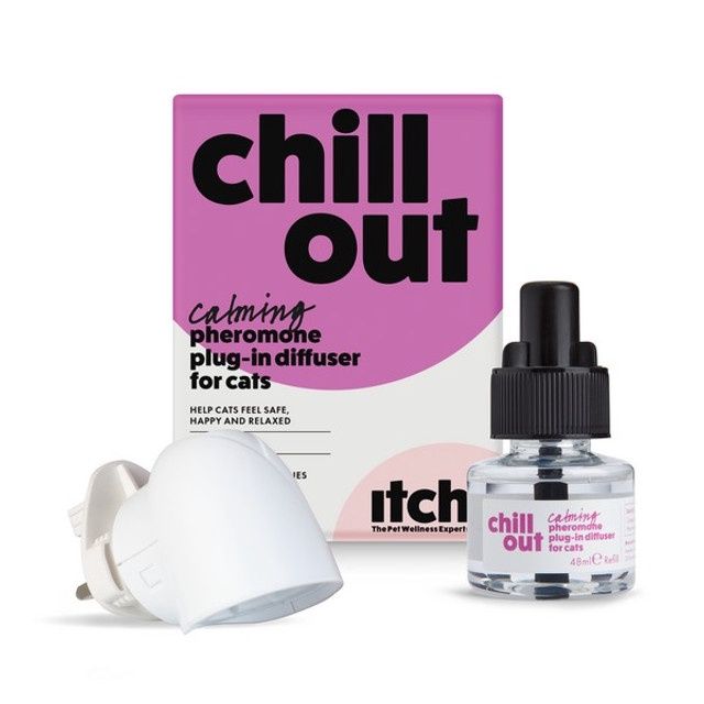 Itch Chill Out Calming Diffuser and 30 Day Refill For Cats 48ml