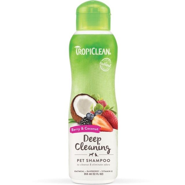 Tropiclean Shampoo Deep Cleansing Berry &amp; Coconut 355ml
