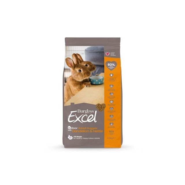 Burgess Excel Indoor Adult Rabbit Nuggets 1.5kg