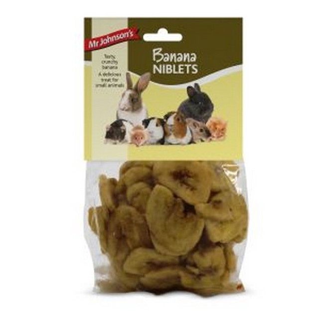 Mr Johnsons Small Animal Treat Banana Niblets 100g