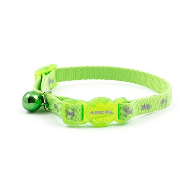 Ancol Hi-Vis Green Kitten Collar