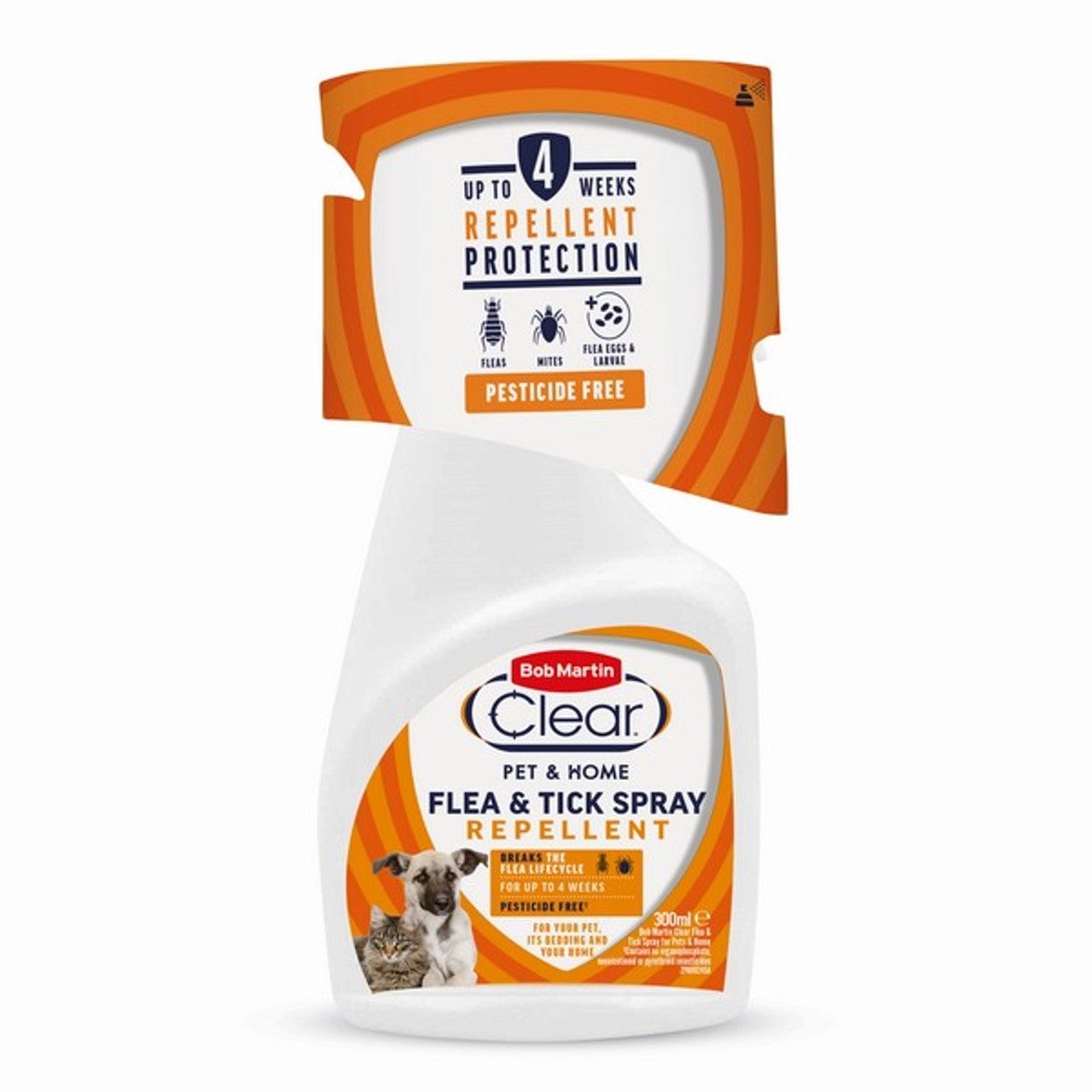 Bob Martin Clear Pesticide Free Flea Spray Pet &amp; Home 300ml