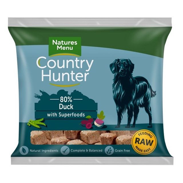 Natures Menu Frozen Country Hunter Duck Dog Nuggets 1kg