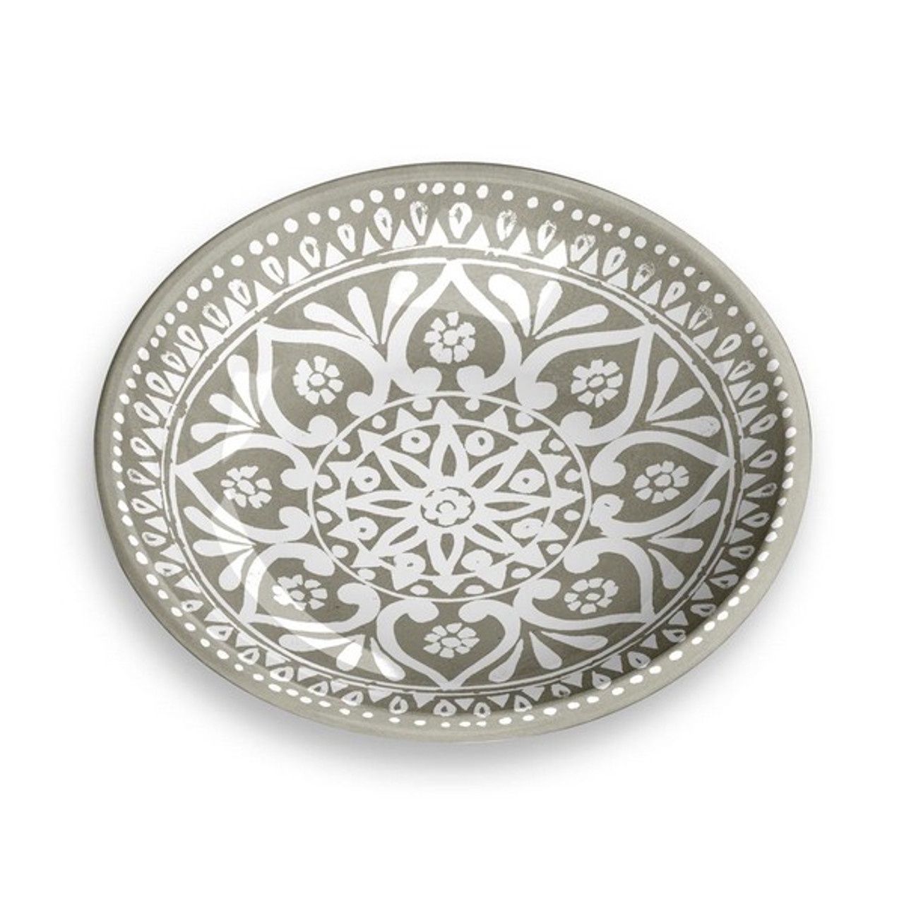 Tarhong Boho Medallion Saucer Taupe