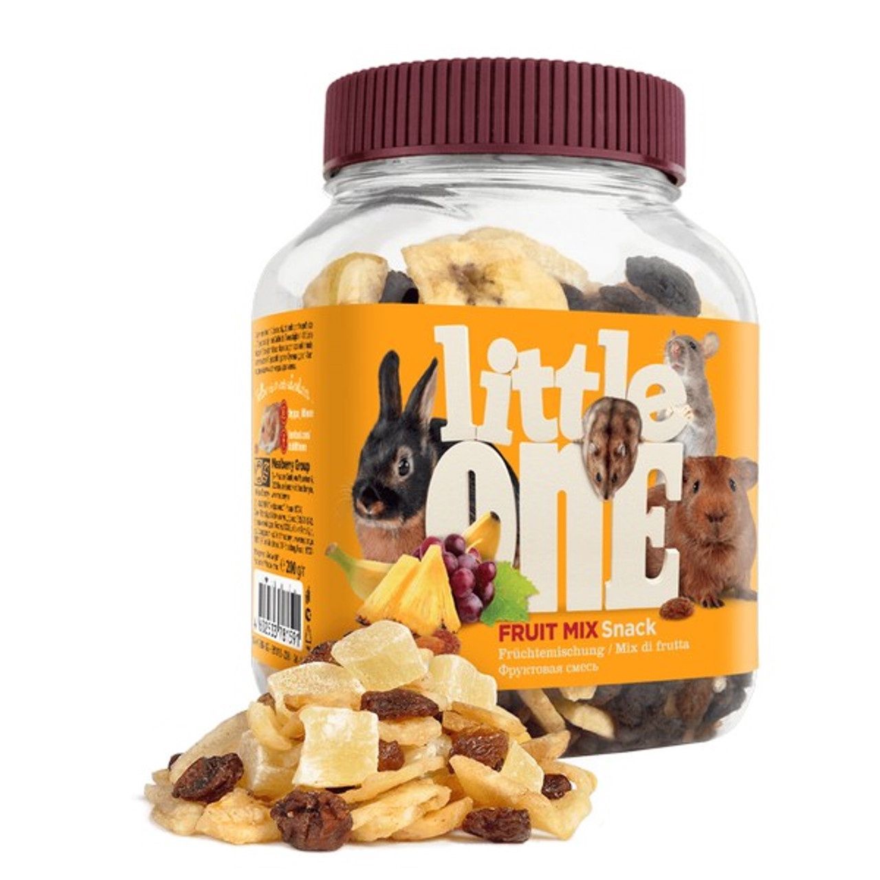 Little One Fruit mix. Snack For All Small Mammals 200G