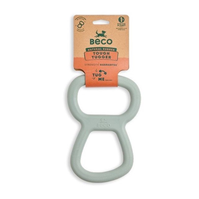 Beco Tugger Natural Rubber Toy Green