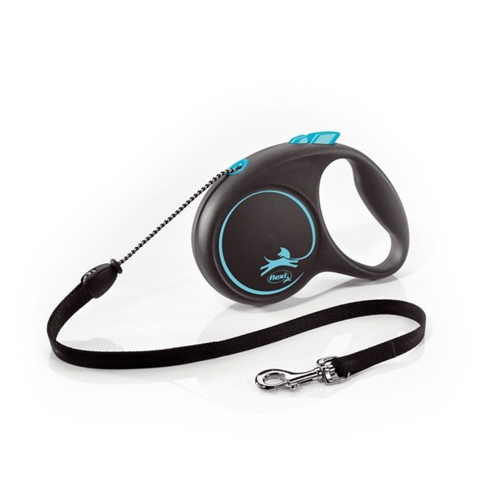 Flexi Black Design M Cord 5m Blue