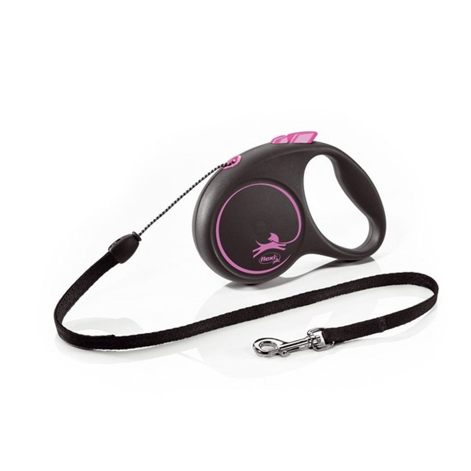 Flexi Black Design S Cord 5m Pink
