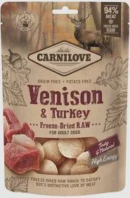 Carnilove Freeze Dried Raw Treats Venison &amp; Turkey 60g