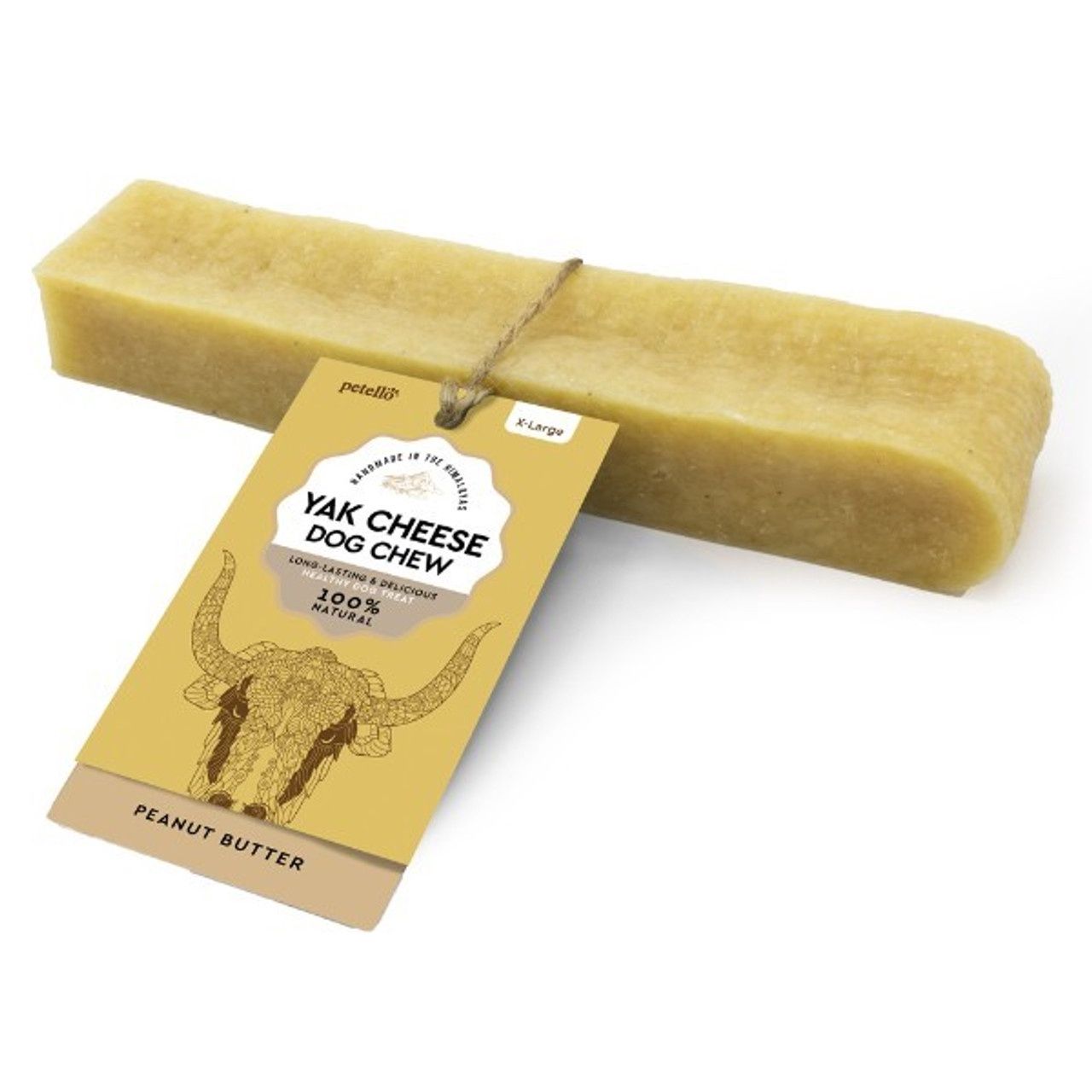 Petello Yak Cheese with Peanut Butter Dog Chew XL