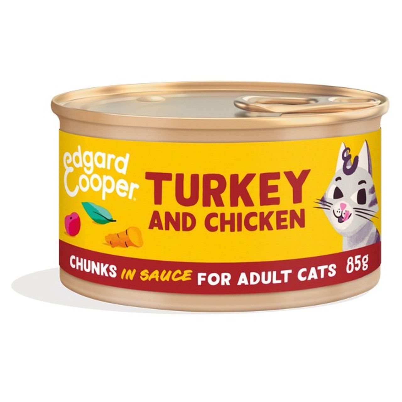 Edgard &amp; Cooper Cat Chunks Turkey &amp; Chicken 85g