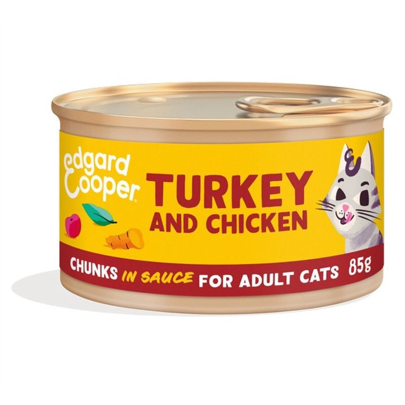 Edgard &amp; Cooper Cat Chunks Turkey &amp; Chicken 85g