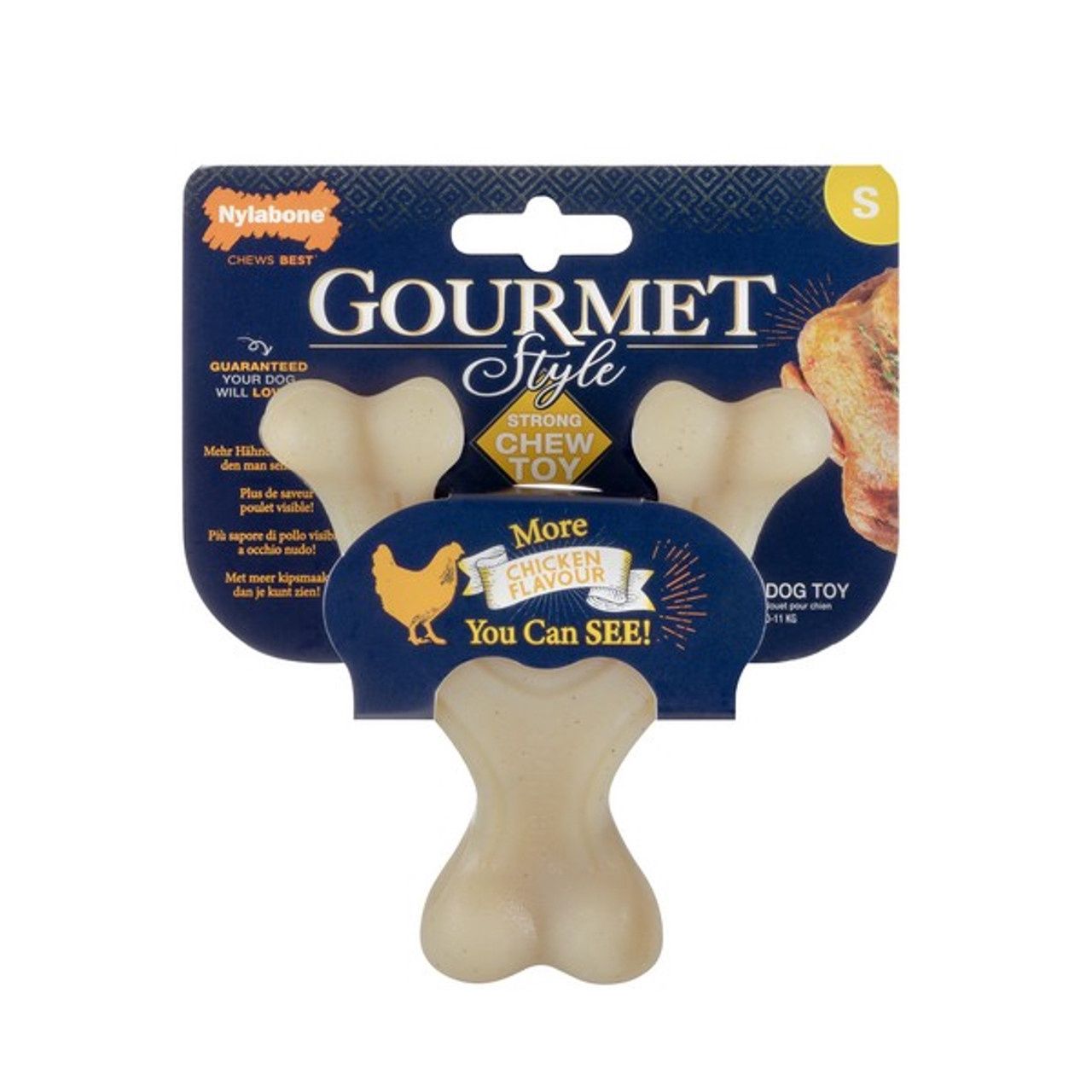 Nylabone Chicken MAX Strong Gourmet Wishbone Small