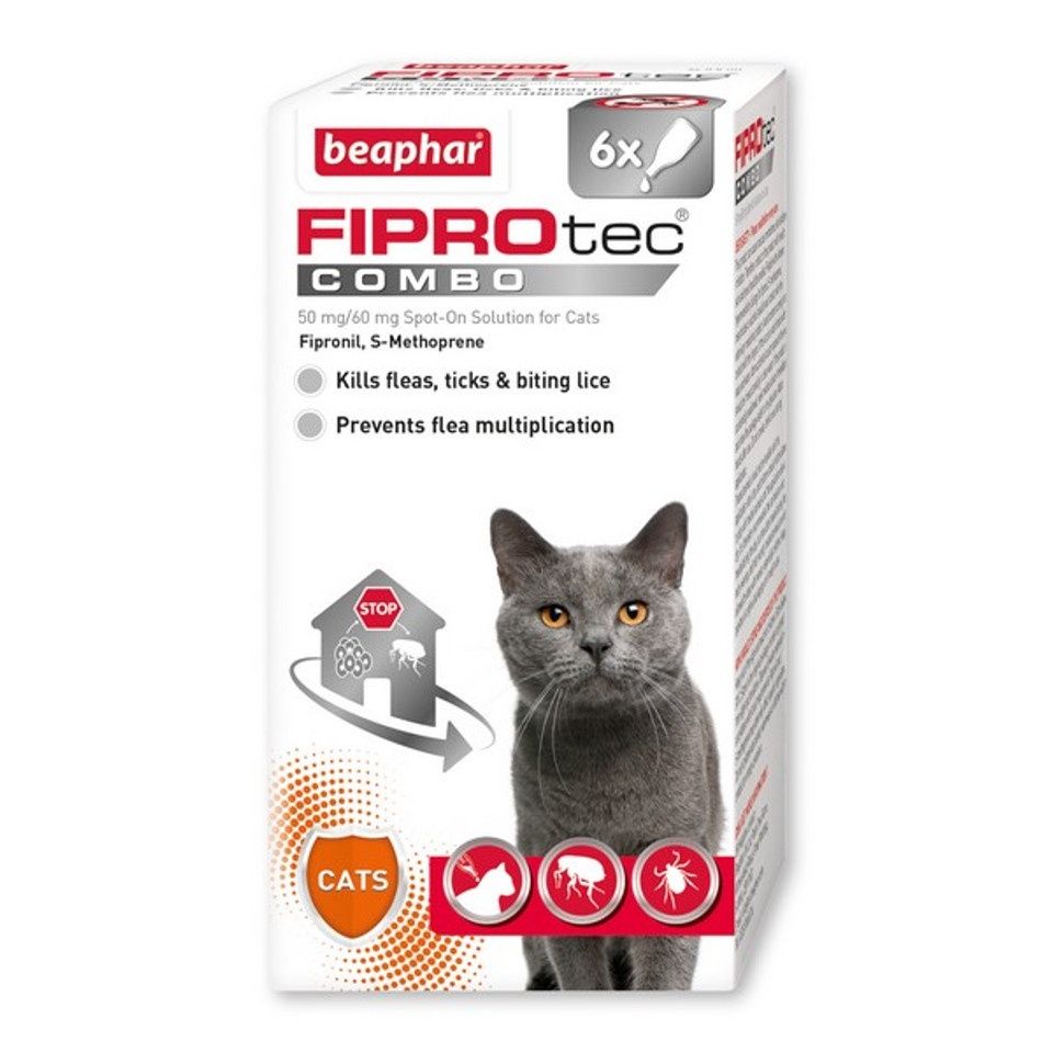 Beaphar FIPROtec COMBO for Cats 6 Pipettes