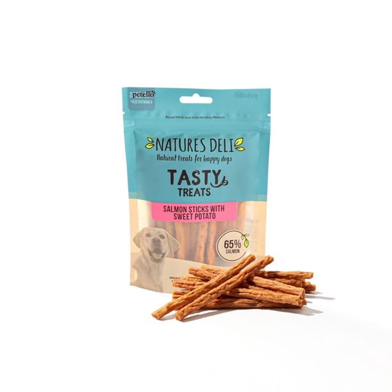 Natures Deli Wild Salmon &amp; Sweet Potato Sticks 100g
