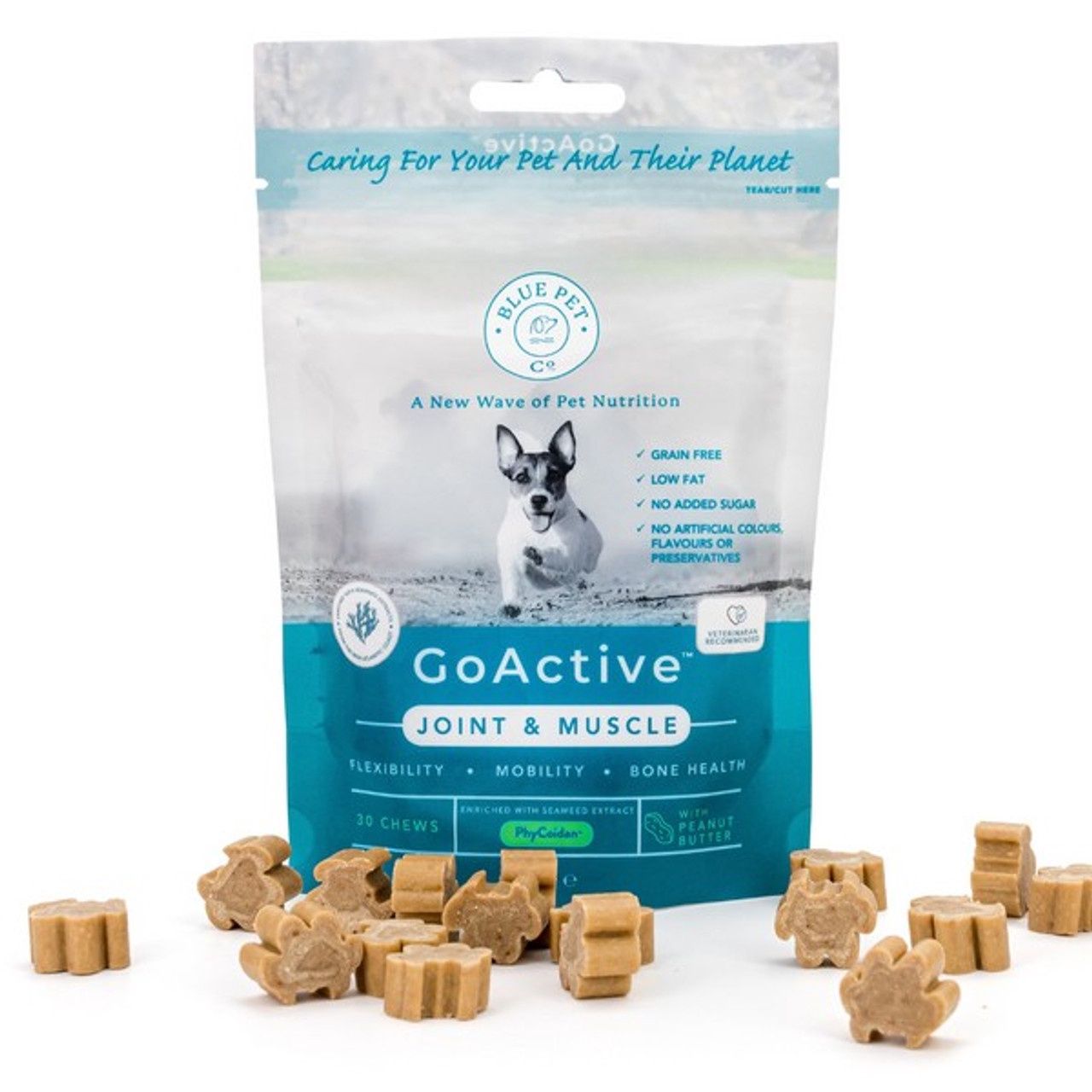 Blue Pet Go Active Joint &amp; Muscle Supplement Peanut Butter 90g 30 pieces