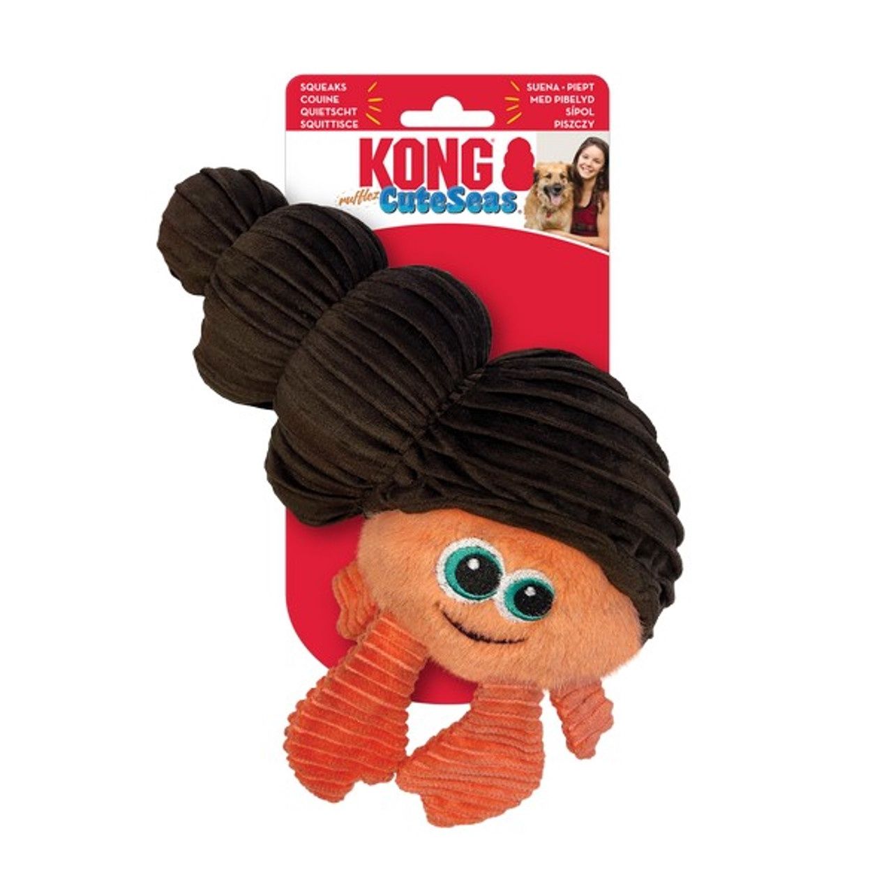 KONG Cuteseas Rufflez Hermit Crab Small Medium