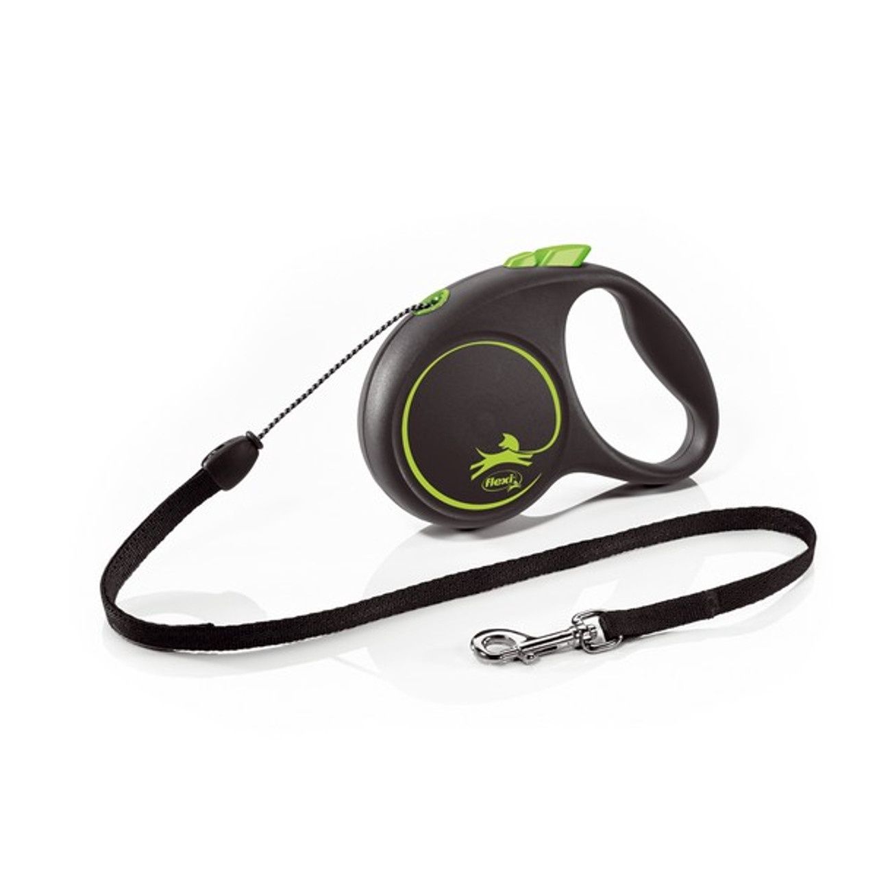 Flexi Black Design S Cord 5m Green