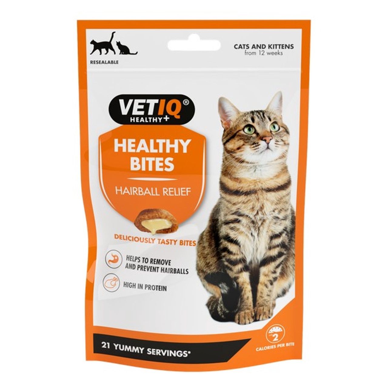 Vet Iq Healthy Bites Cat Hairball Remedy Treats 65g