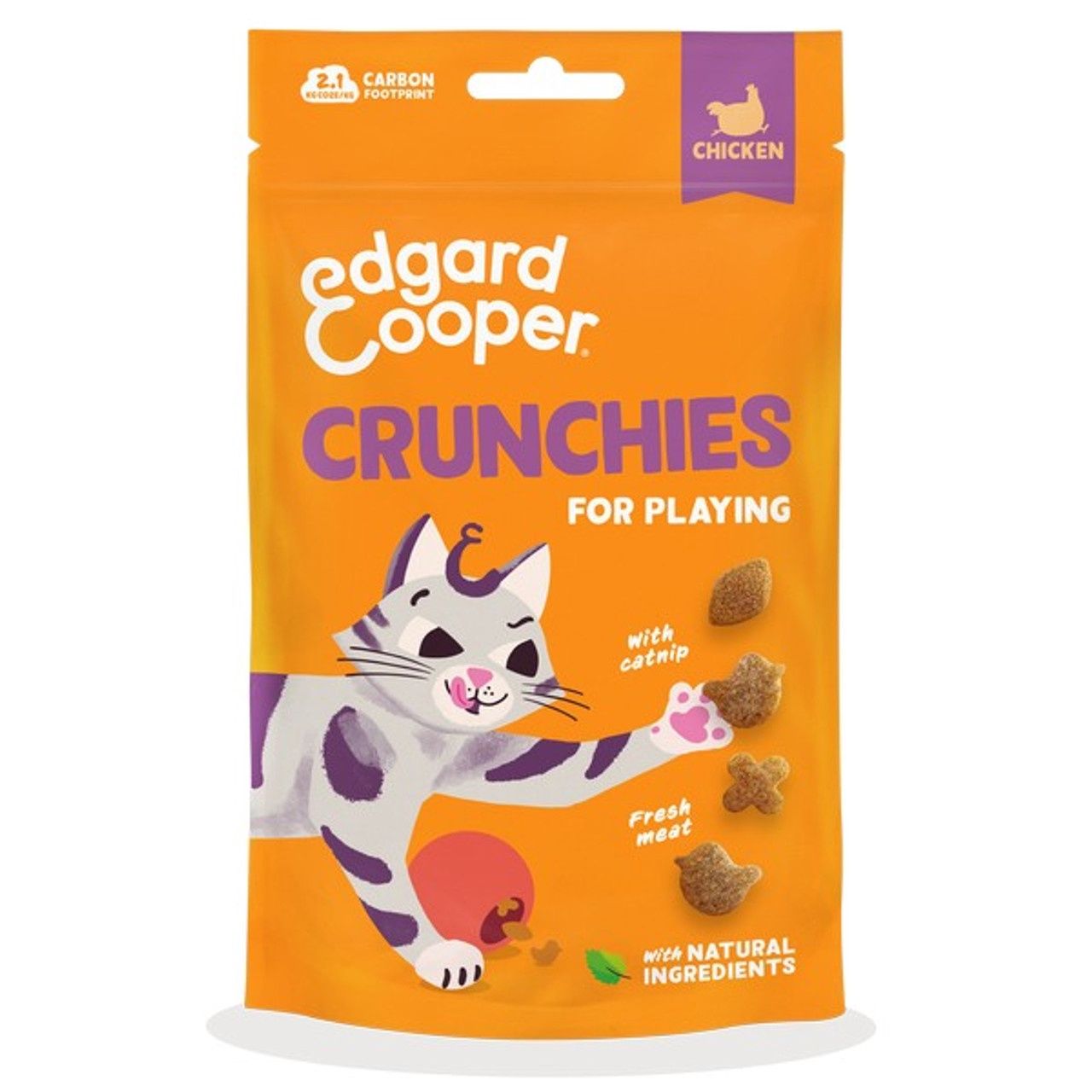 Edgard &amp; Cooper Cat Crunchies Chicken Flavour 50g