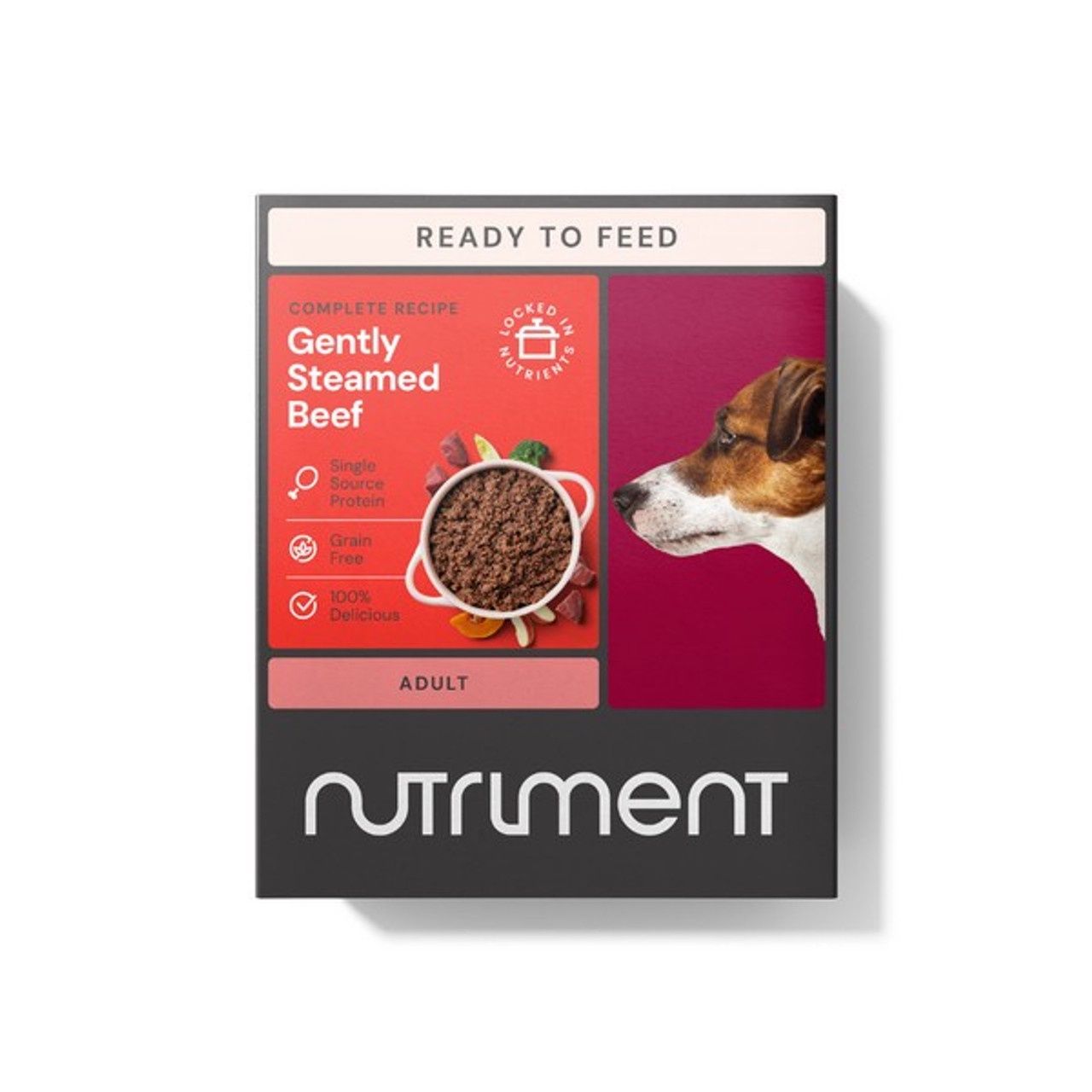 Nutriment Gently Steamed Beef Adult Dog 395g