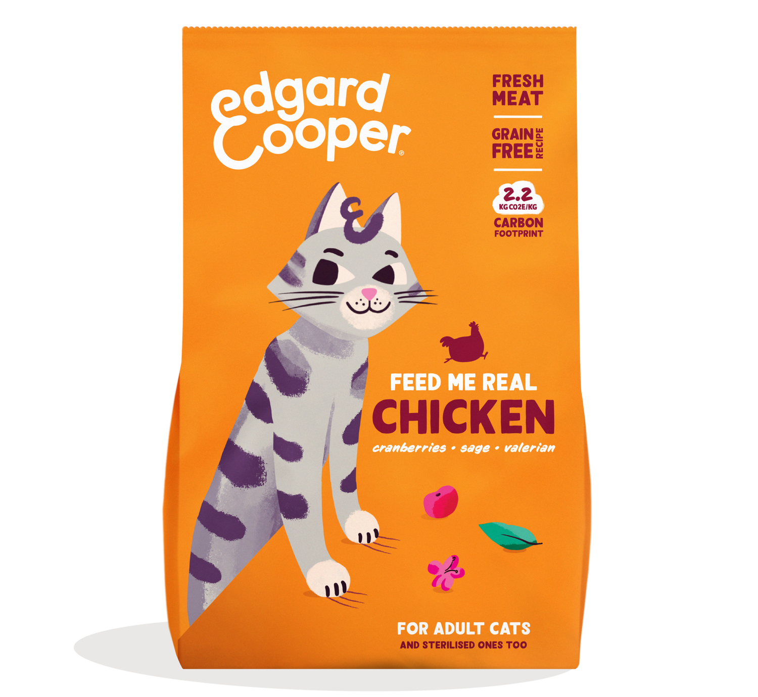 Edgard &amp; Cooper Cat Kibble Chicken 325g