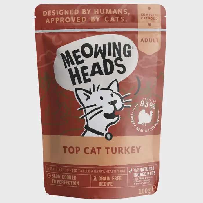 Meowing Heads Top Cat Turkey 100g