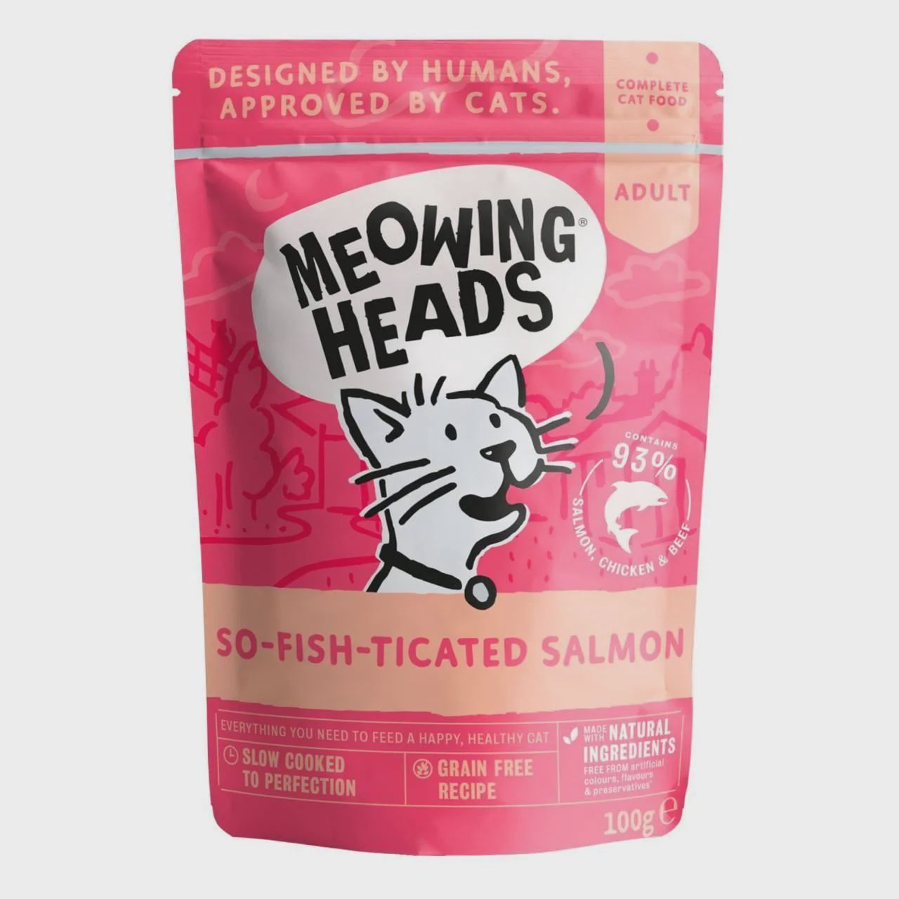 Meowing Heads So-Fish-Ticated Salmon 100g