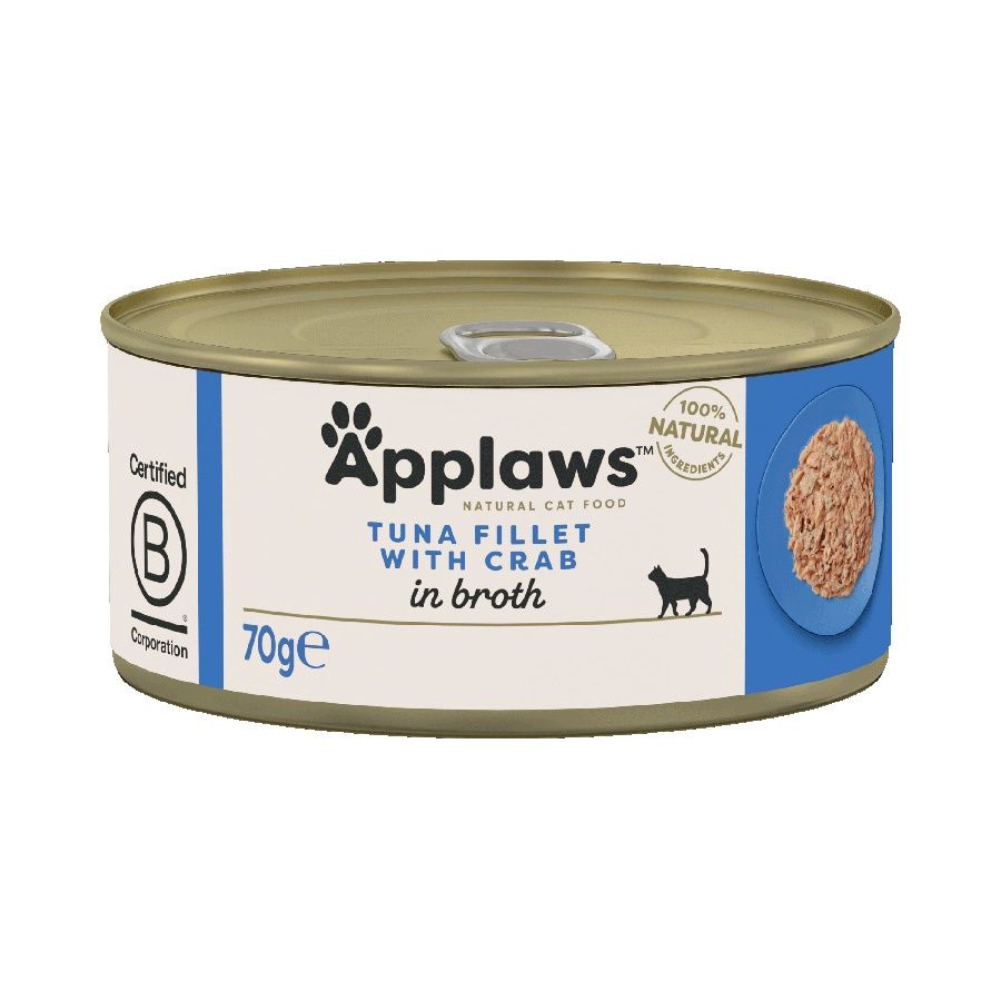 Applaws Cat Can Tuna Fillet with Crab 70g