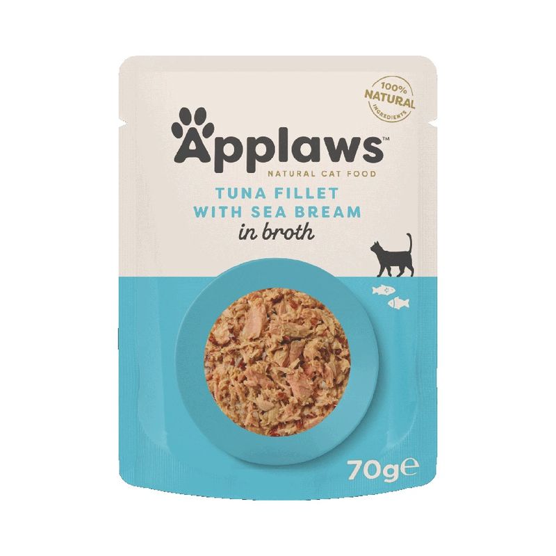Applaws Cat Tuna Fillet &amp; Seabream 70g