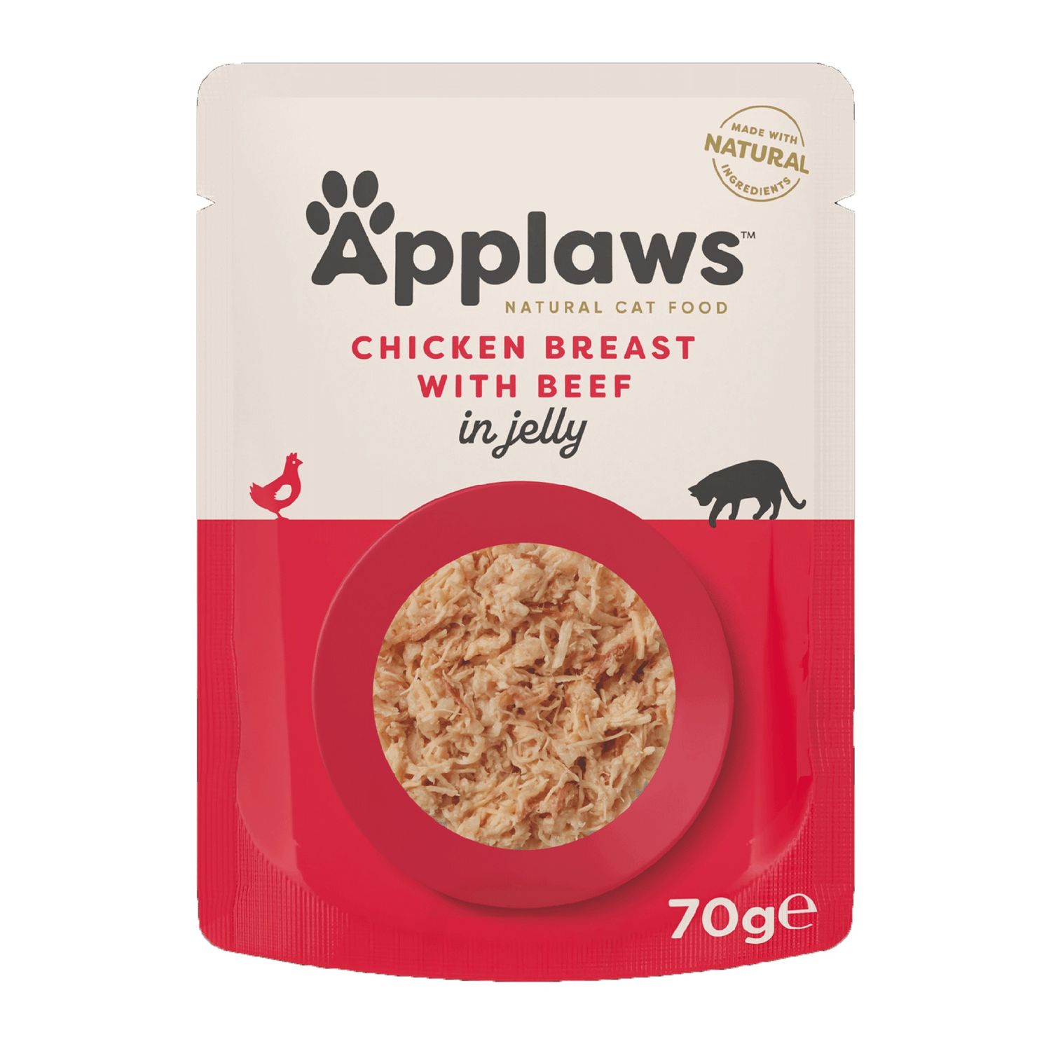Applaws Cat Chicken Breast with Beef in Jelly 70g