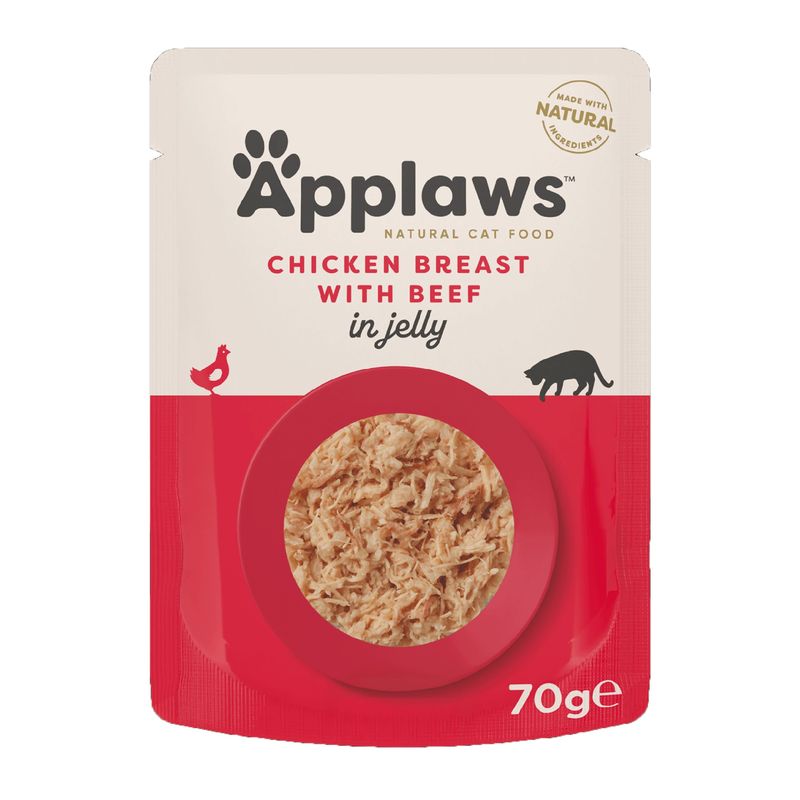 Applaws Cat Chicken Breast with Beef in Jelly 70g
