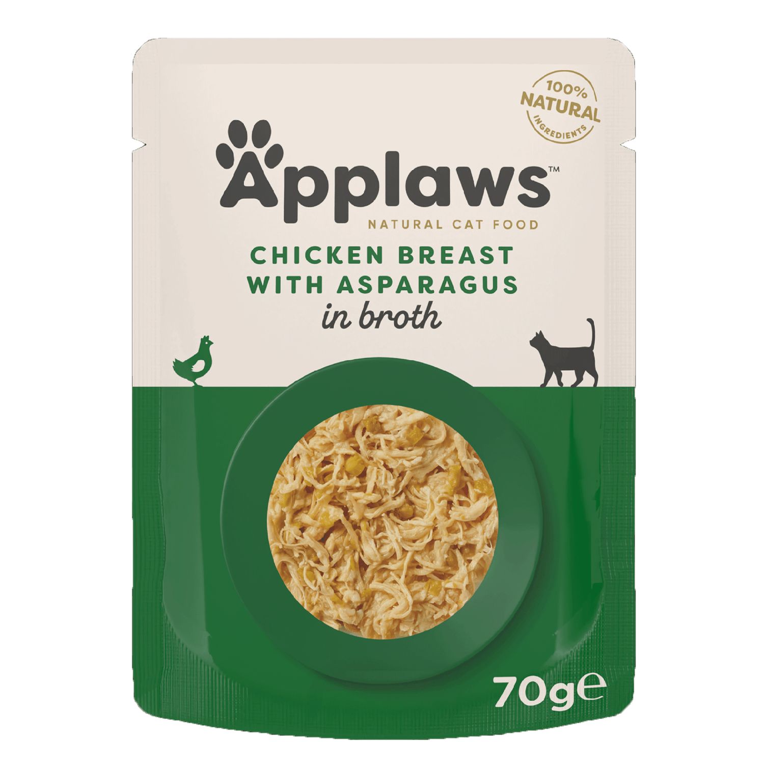 Applaws Cat Chicken Breast With Asparagus 70g