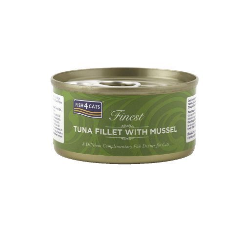 Fish4cats Can Tuna Fillet With Green Lipped Mussel 70g