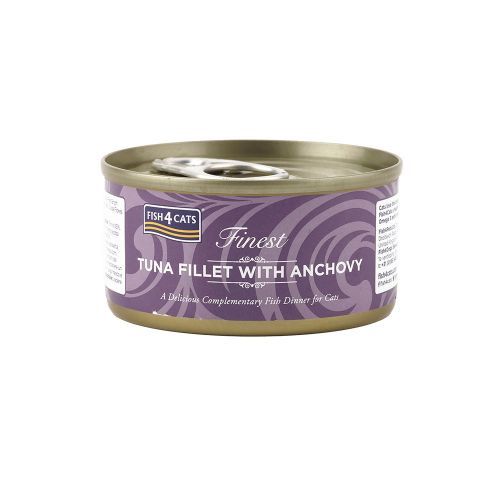Fish4cats Can Tuna Fillet With Anchovy 70g