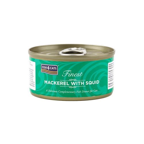Fish4Cats Mackerel with Squid 70g