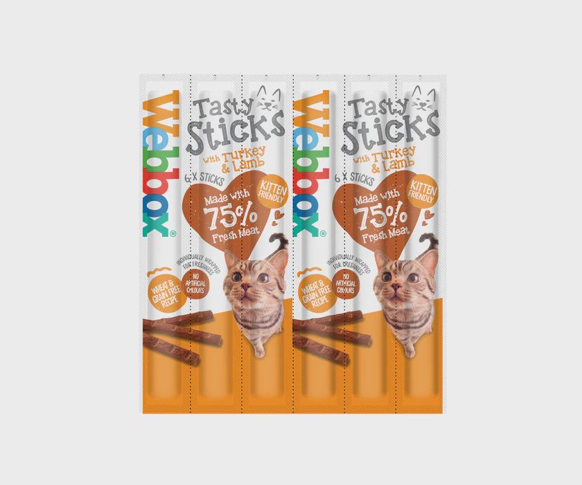 Webbox Tasty Sticks Turkey &amp; Lamb 6Pk