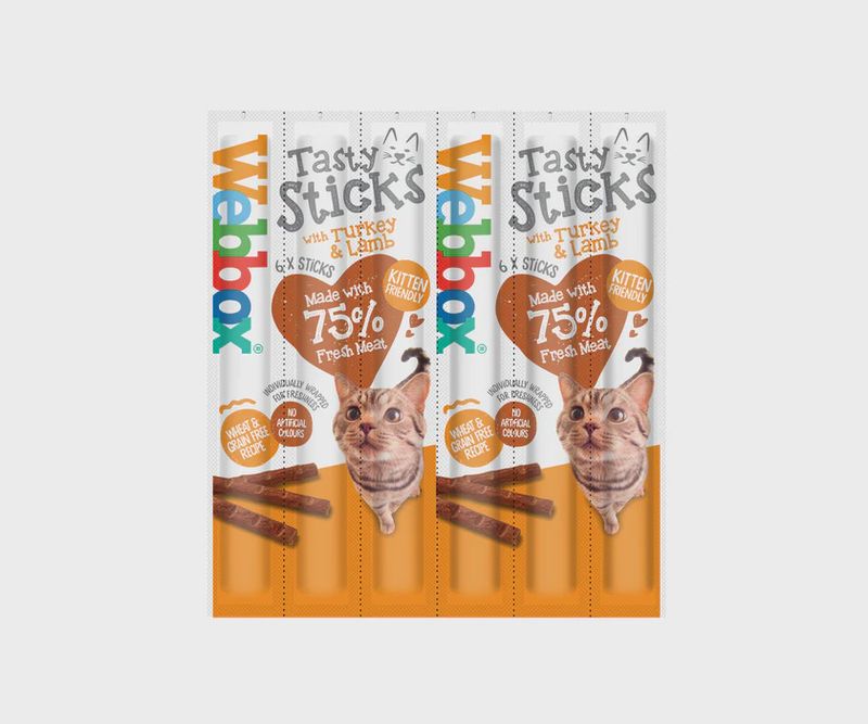 Webbox Tasty Sticks Turkey &amp; Lamb 6Pk