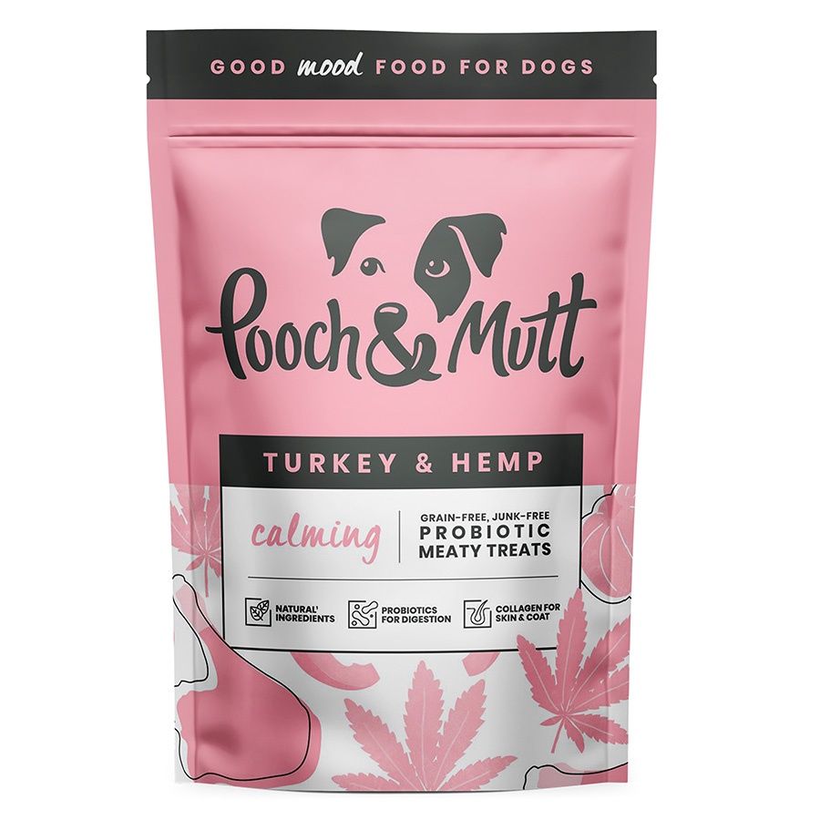 Pooch &amp; Mutt Turkey Hemp Calming Probiotic Treats
