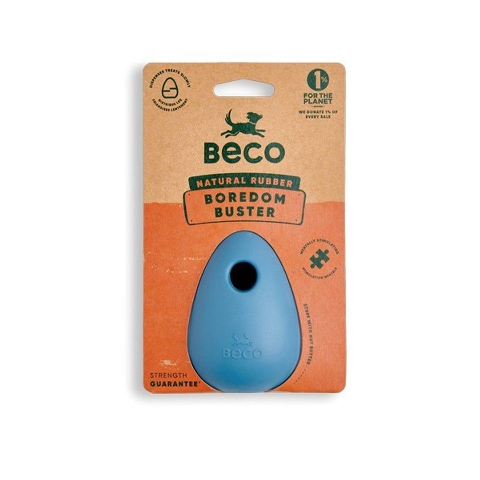 Beco Natural Rubber Boredom Buster Blue